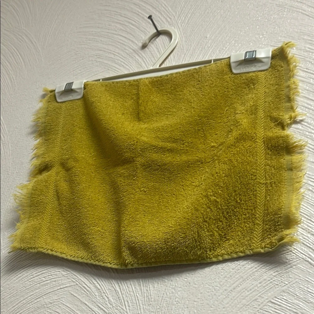 Vintage chartreuse Sears wash cloth